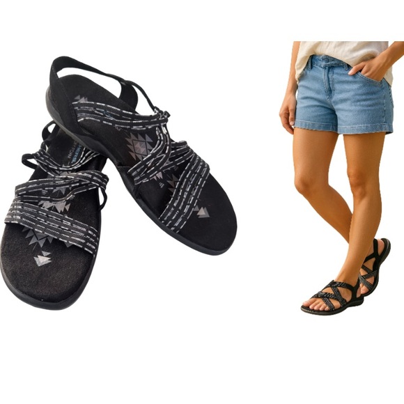 Skechers Shoes - Skechers Black Musical Note Sandals